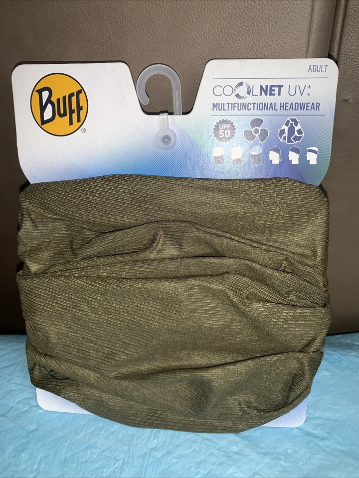 Gorros multifuncionales Buff Coolnet UVFPS50 ultraligeros transpirables verdes para hombre adulto Foto 1 de 3