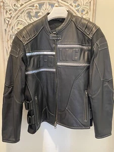HARLEY DAVIDSON XL Leder SWAT Jacke schwarz HDMC geprägt 97107-12VM Motorrad - Bild 1 von 12