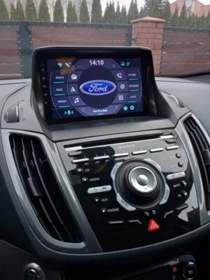 Navigatore Android 14 5G QLED TV CarPlay Ford C-max Kuga Fiesta Ecosport Transit - Immagine 1 di 4