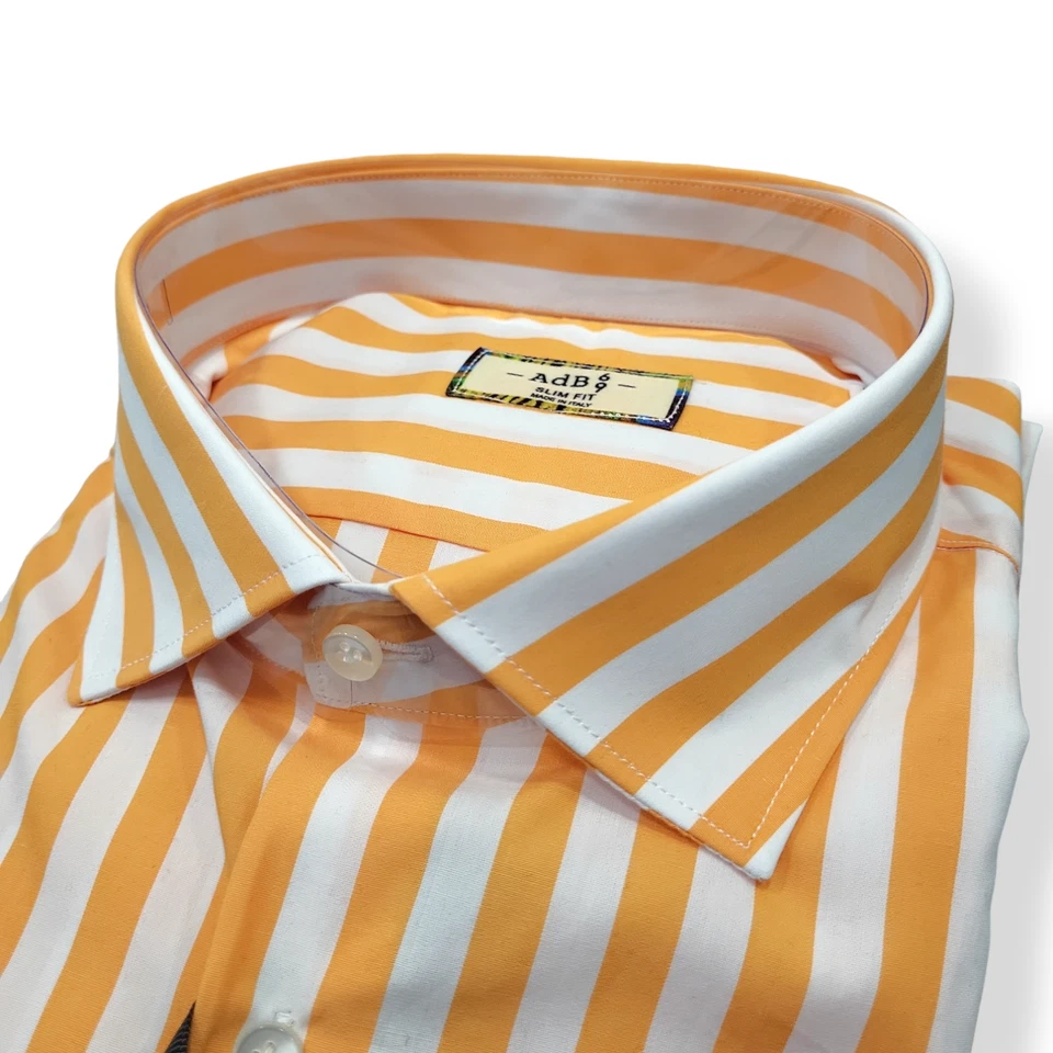 Camicia UOMO slim fit riga larga in cotone "DI BIASI" Vari colori S - M - 2XL - Immagine 1 di 1