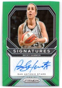2021 Panini Prizm WNBA Signatures Green Prizm Becky Hammon Auto SP #SG-BBM Q209 - Picture 1 of 2
