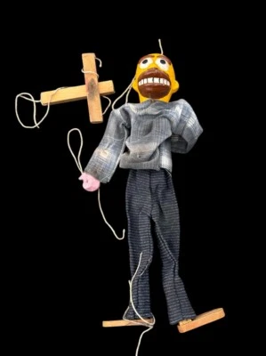 Marioneta de cuerda rara Homer Simpson de colección 14" Foto 1 de 4