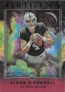 2023 Panini Origins Aidan O’Connell /299 - RC QB - RAIDERS - SP - FREE SHIPPING - Picture 1 of 2