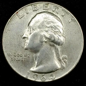 1964-D 25C Washington Quarter 90% Silver BU 20cct1220 - Picture 1 of 2