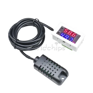 DC12V 10A Digital Red+Blue Display Hygrometer Sensor Humidity Controller - Picture 1 of 9