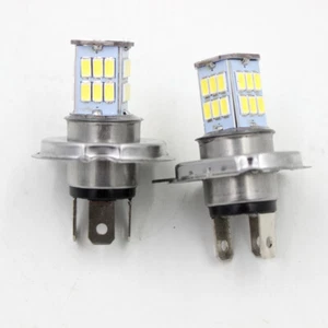 Par H4 LED Faros Moto Bombilla Lámpara DC 6V 6W 800LM Blanco Alto/Bajo Kit - Imagen 1 de 6