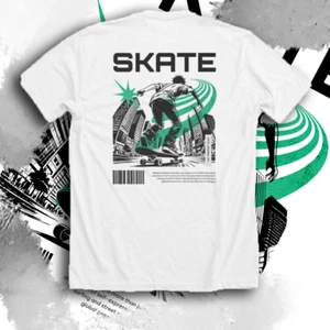 Unisex anime short sleeve T-shirt theme, skateboard T-shirt anime design art - Picture 1 of 3