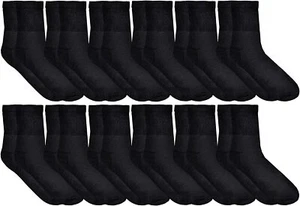36 Units of Womens Diabetic Cotton Ankle Socks Soft Non-Binding Socks 9-11 Black - Picture 1 of 5