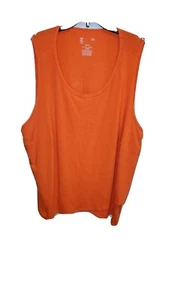 Woman’s Xersion Mandarin Orange Faux Wrap Tank Top Size 3X - Picture 1 of 10