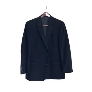 Club Room Men's Sport Coat, 72% Wool, 20% Silk, 8% Cashmere, Size 46L, Black - Picture 1 of 5
