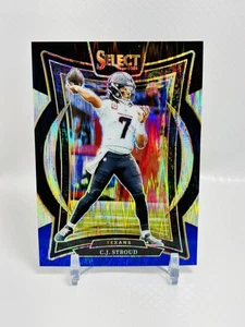 2024 Panini Select C.J. Stroud Concourse Black and Blue Prizm Shock #42 Texans - Bild 1 von 2