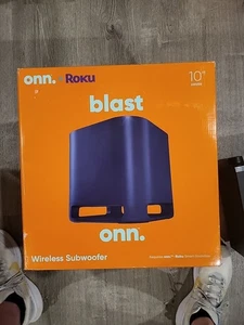 ONN Roku Blast 10in Driver 150W Wireless Subwoofer Home Theater System - SEALED - Picture 1 of 2