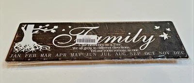 16" x 5"  Wall Hanging Calender With Tags And Hook - Image 1 of 4