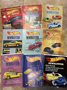 Vintage 2000s Hot Wheels Newsletter Magazines Lot of 9 Car B - Foto 1 di 2