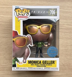 Funko Pop Friends Monica Geller Turkey Head Metallic #706 (Box Wear) + Protector - Picture 1 of 6