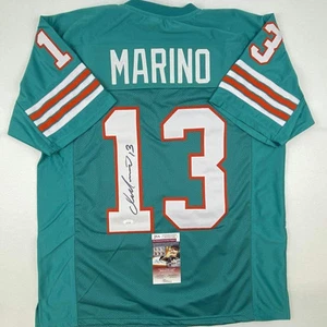 Autographed/Signed DAN MARINO Miami Teal Football Jersey JSA COA Auto - Picture 1 of 4