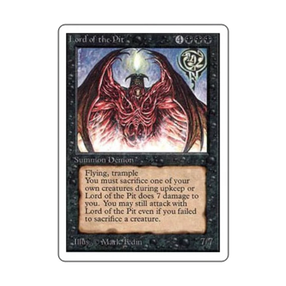 WOTC MtG Unlimited Lord of the Pit (R) Fair - Image 1 of 1