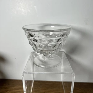 Vintage 3” Fostoria American Crystal Clear Sundae Ice Cream Glass Footed EUC - Picture 1 of 6