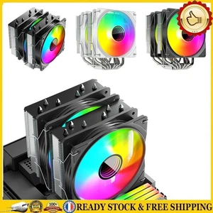 FR DT600 Twin Tower CPU Cooler Silent Air-Cooled Computer Radiator 4PIN PWM Cool - Bild 1 von 18