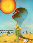 PUBLICITE ADVERTISING 015  1973  BIOTHERM   soins ANTIRIDES SOLAIRE