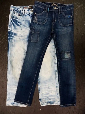 JEANS NIÑA AZUL MARINO VIEJO, DENIM Y REMACHES - Talla (12) Foto 1 de 4