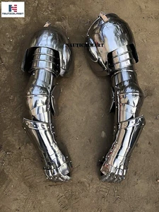 Medieval Knight Armour Full Arm Protection With Roundels 18 Gauge Reenactment Bs - Picture 1 of 6