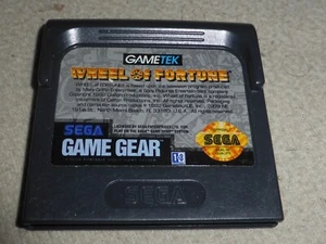 SEGA GAMEGEAR VIDEO GAME WHEEL OF FORTUNE CARTRIDGE ONLY GEAR - Picture 1 of 2