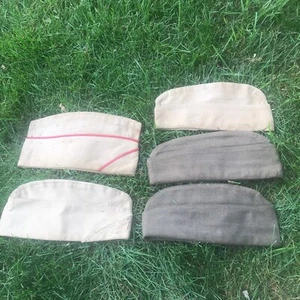 5 Vintage Vietnam War Era And earlier Garrison Caps All Sz  6 7/8 - Picture 1 of 8