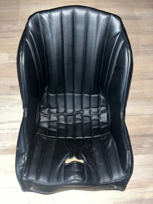 asiento de aluminio genuino Porsche 356 Speedster con cuero negro Foto 1 de 4