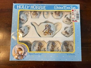 Vintage 1988 Holly Hobbie 12 Piece China Tea Set New In Box! Complete Set RARE - Picture 1 of 11