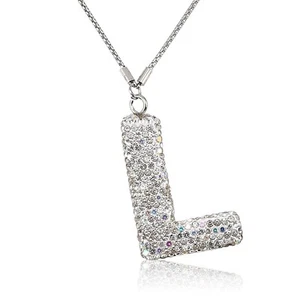 Pendentif rétroviseur voiture lettre strass Bling coloré étincelant diamant... - Photo 1 sur 7