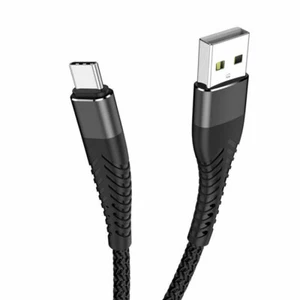 Nylon Lead Charger For Samsung Galaxy S20 S10 S9 S8 A51 A71 USB C Type C Cable - Picture 1 of 13