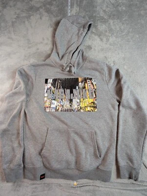 Bushwick Supply Sudadera con Capucha Harajuku Japón Pullover Sudadera Gris Grande Foto 1 de 4