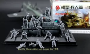 1/72 soldiers 18pcs tankman WW2 Germany ARMY blank model Battlefield5 - Picture 1 of 6
