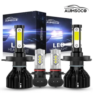 For Kia Rio 2018-2021 White 40000LM 6500K LED Headlight High/Low Bulbs Fog Light - Foto 1 di 15