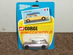 Vintage Corgi Whizzwheels Citroen Safari 1970 With Boat New on Card CIRCA 1970 - Picture 1 of 1