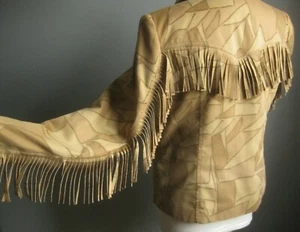 COWBOY FRINGE TASSLE JACKET 12 western native american calamity jane TOGETHER - Picture 1 of 12