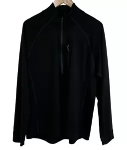 Smartwool Men’s Half Zip Lightweight Pullover Merino Wool Sweater Black Large - Picture 1 of 13