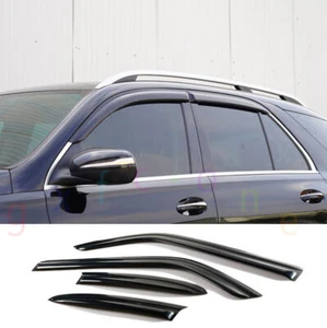 Para Benz GLE SUV 2020-2024 viseras de ventana negras protector solar ventilación deflectores - Imagen 1 de 6