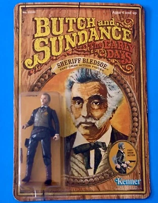 Butch and Sundance 1979 Kenner Sheriff Bledsoe sellado en tarjeta sin perforar Foto 1 de 4