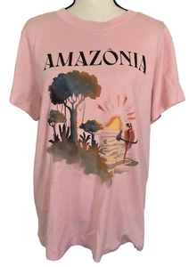 Farm Rio Amazonia Fit T-shirt Tee Women's XS Crew neck Graphic Short Sleeve NWT - Picture 1 of 3