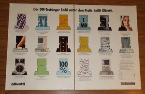 Seltene Werbung OLIVETTI M290 Personal Computer - Testsieger 1988 - Picture 1 of 1