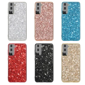 Bling Glitzer Hülle für Samsung S25 Ultra S24 FE S23 S21 A16 A55 Handy  Cover - Picture 1 of 18