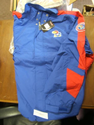 NCAA Kansas Jayhawks Chaqueta Para Hombres XL Coliseo Nuevo Con Etiquetas Logo Bordado Foto 1 de 3