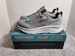 Skechers D'Lux Walker Pensive Walking Shoes Sneakers Mens 11 Extra Wide Gray NEW - Picture 1 of 18