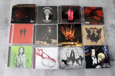 SET x12 the GazettE Japan CD Stacked rubbish Hanko Seimeibun Disorder Shiver Foto 1 de 4