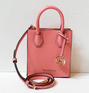 MICHAEL KORS MERCER XS NS SHOPPER SHOULDER CROSSBODY BAG TEA ROSE - Picture 1 of 11
