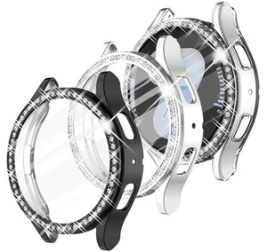 Samsung Watch 7 6 5 4 40/44mm Bling Diamond Screen Protector Hard Case Cover - Photo 1 sur 5
