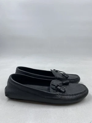 Prada Saffiano Cuero Driver Cuero Negro Sin Cordones W 6.5 Foto 1 de 4