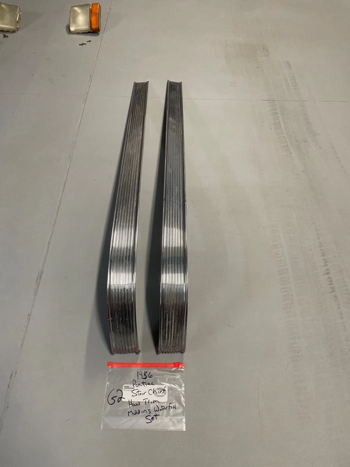 🔥 Pontiac Star Chief 1956 capó moldura cascada conjunto usado Foto 1 de 4